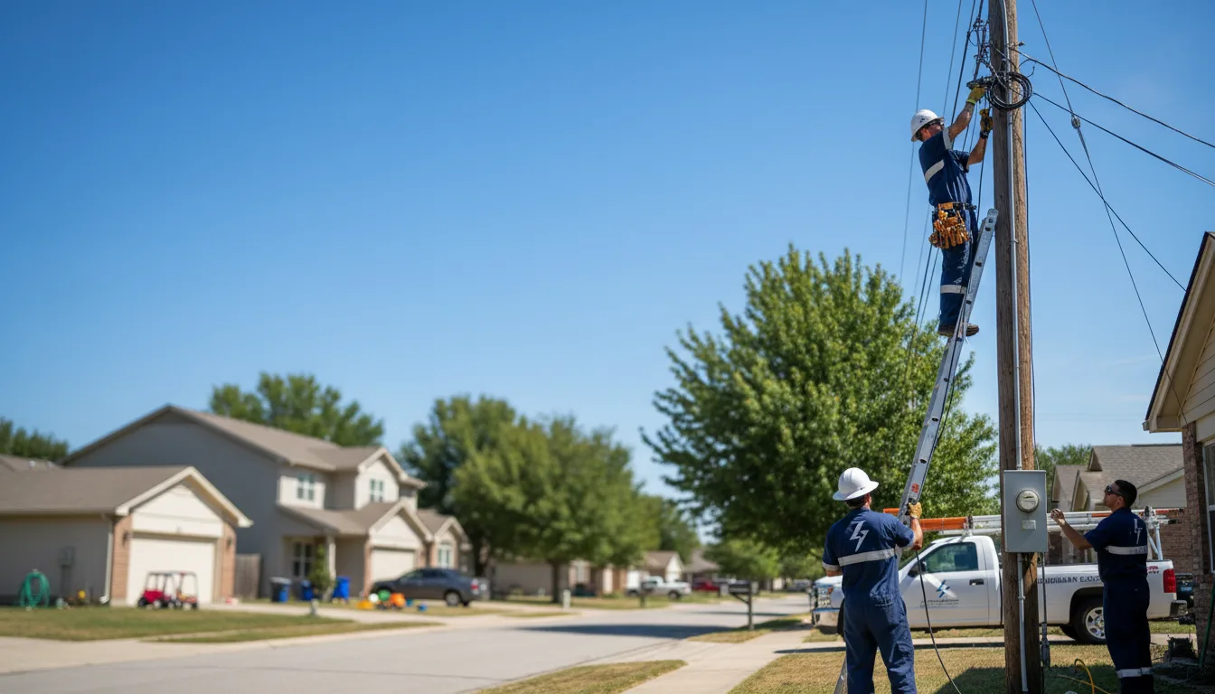 Residential electrician providing installation services in Doty, WA